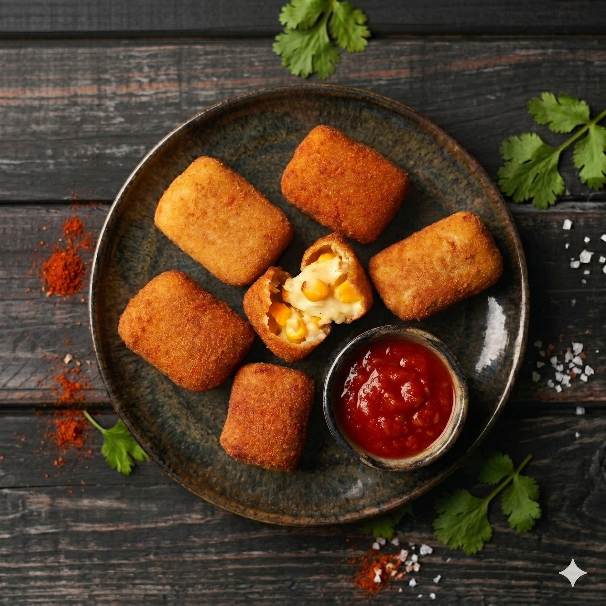 Cheese Corn Nuggets — The Appetite Momos, Thane West