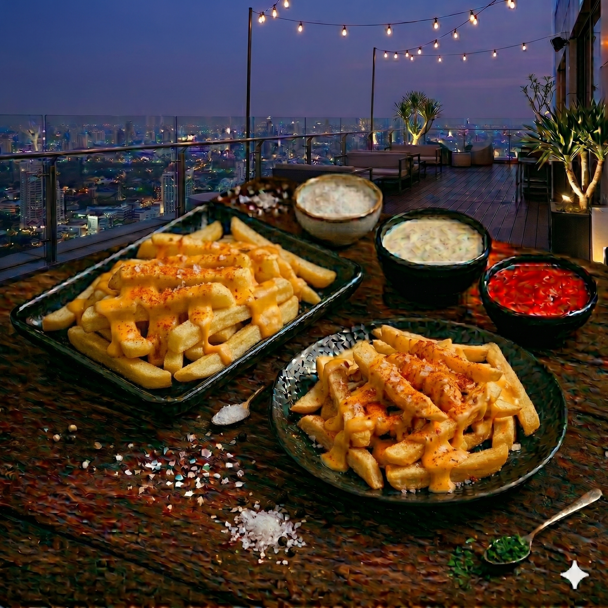 Cheesy Fries — The Appetite Momos, Thane West