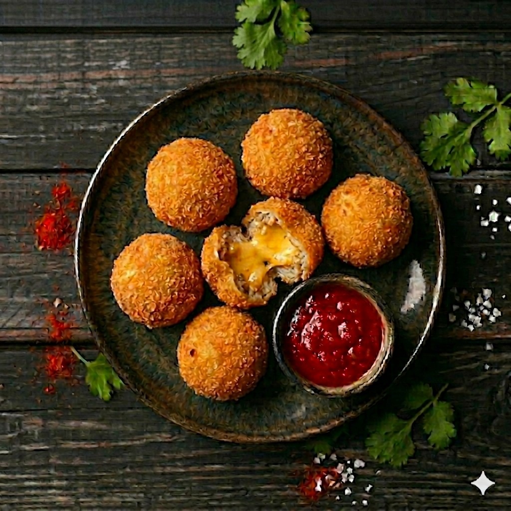 Chicken Cheese Ball — The Appetite Momos, Thane West
