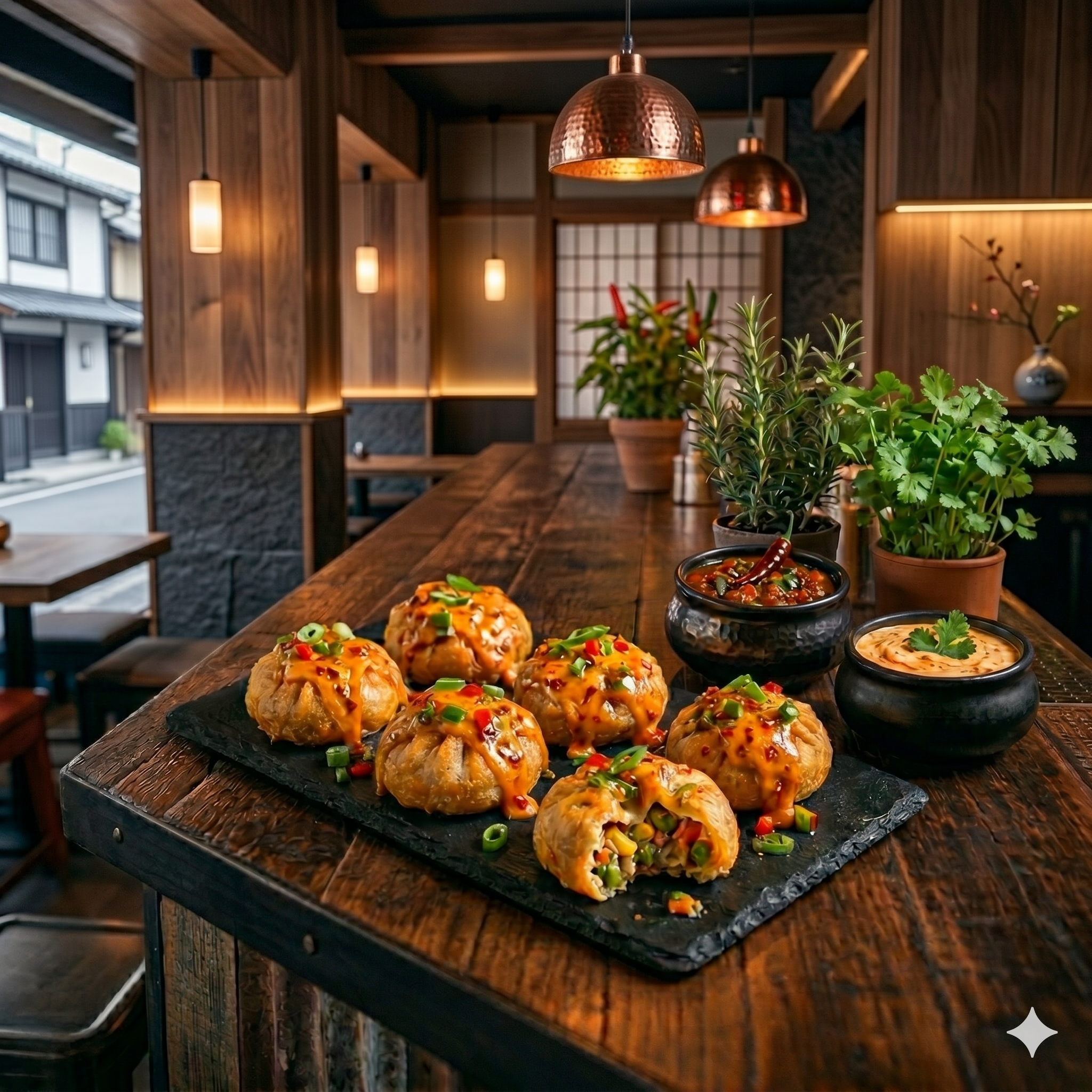 Chilly Cheese Veg — The Appetite Momos, Thane West