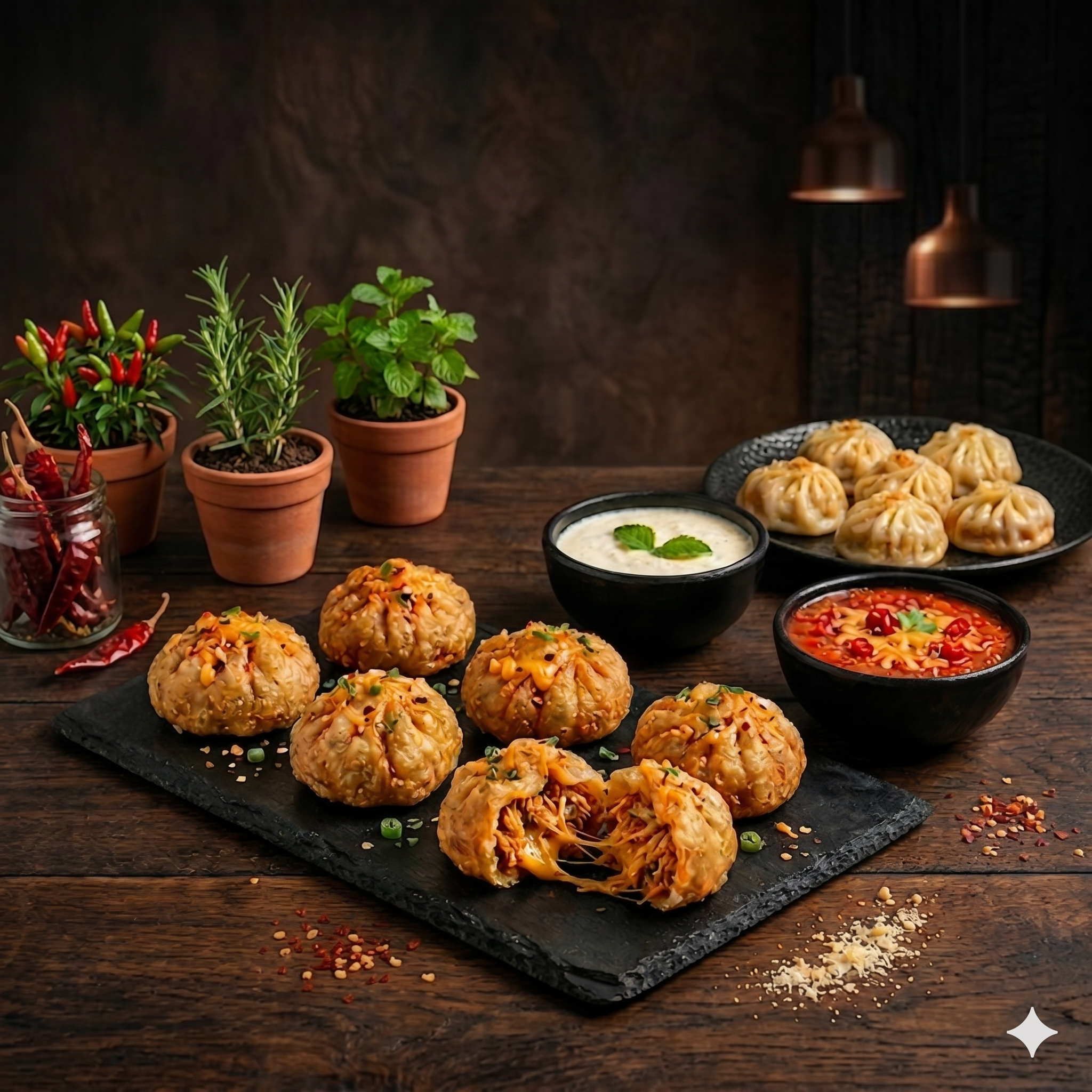 Chicken Achari — The Appetite Momos, Thane West